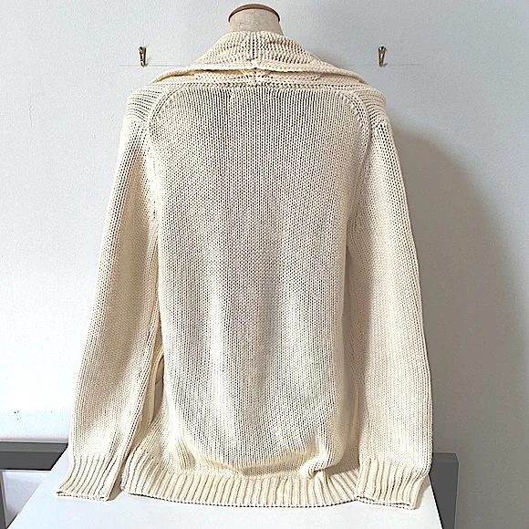 Banana Republic Cable Shawl Collared Sweater - Picture 3 of 7